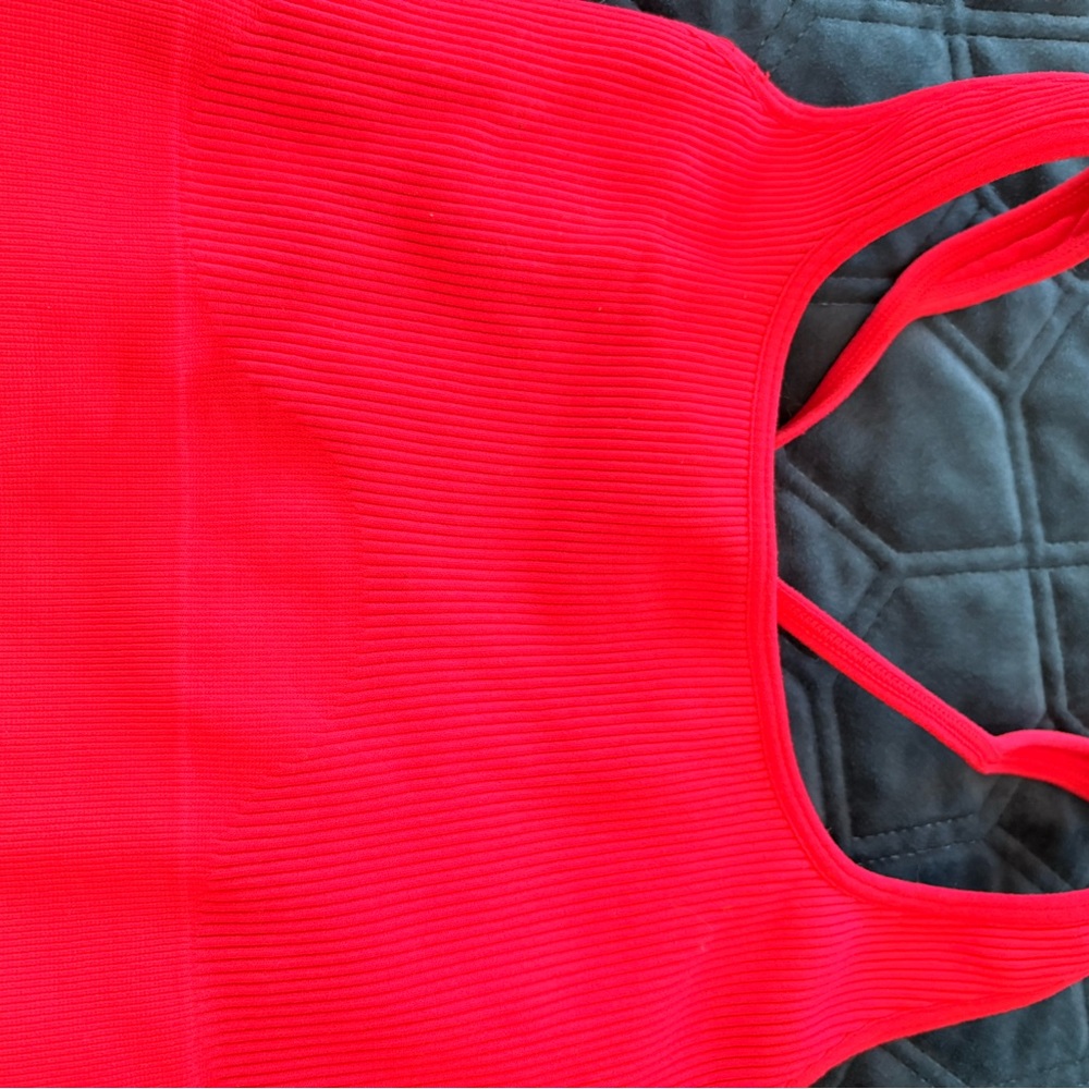 Strappy Red Sports Bra